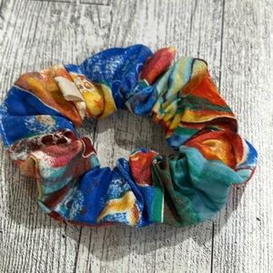 Chic Jem Colorful Scrunchie with Abstract Design